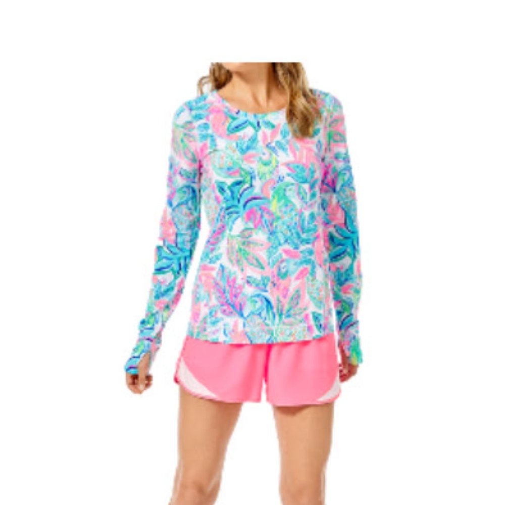 Lilly Pulitzer Luxletic  Renay Long Sleeve Sunguard Top  XS